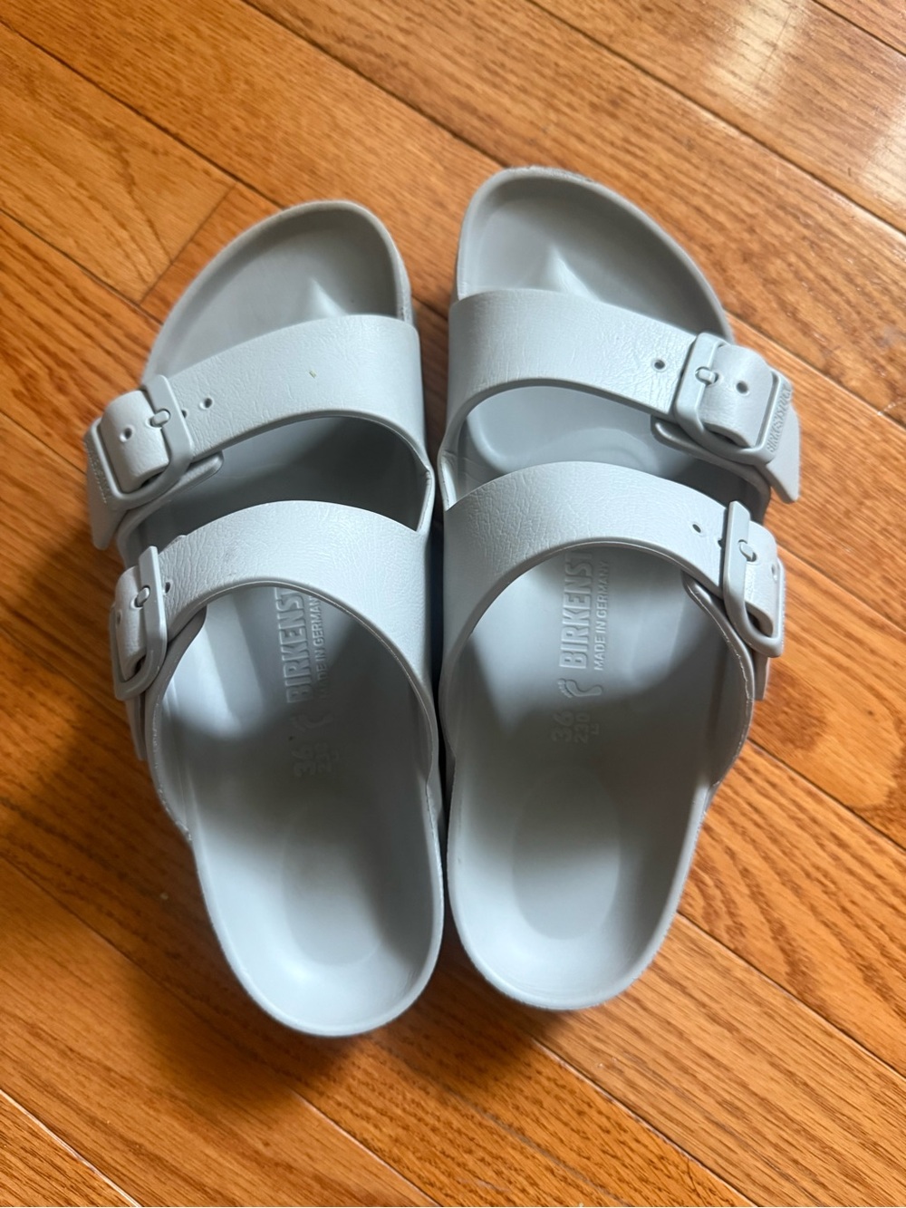 Birkenstock Arizona EVA Sandals in Pale Gray